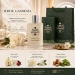 White Gardenia floral perfume bottle by Aromatic